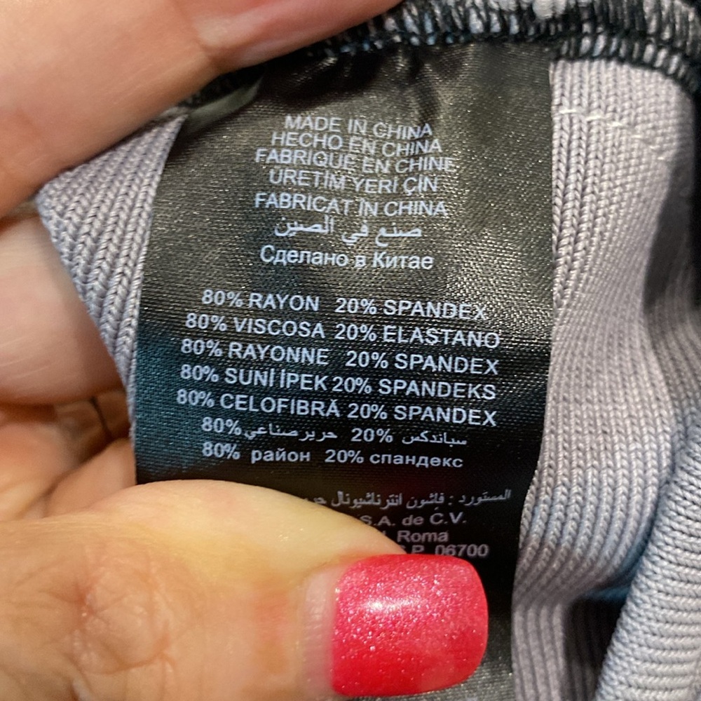 Bebe Color Block Bandage Mini Skirt |Size Large - image 8